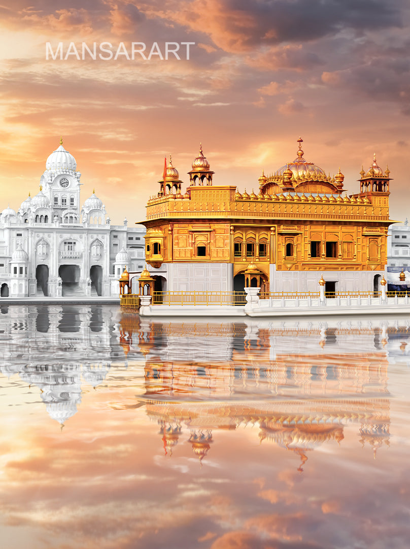 DARBAR SAHIB - STATUE OF FAITH SUNSET