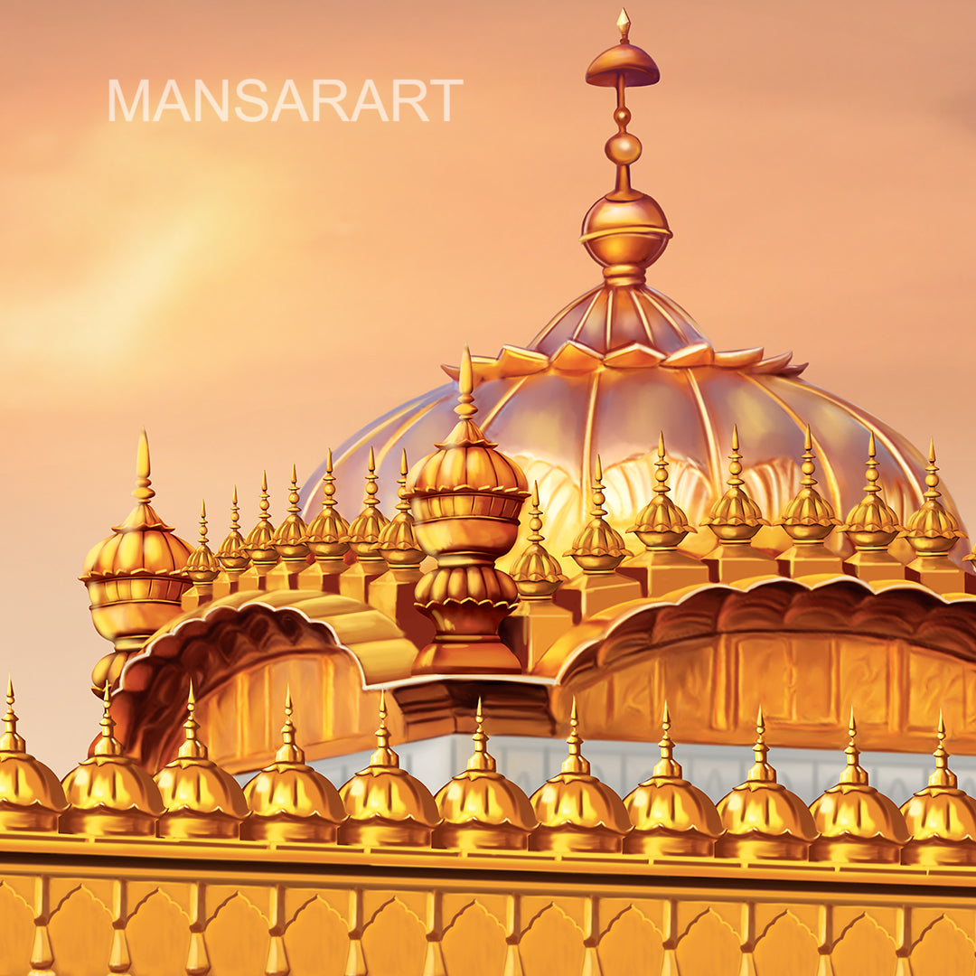 DARBAR SAHIB - STATUE OF FAITH SUNSET